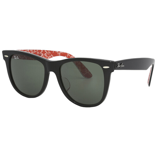 Ray-Ban Wayfarer Rare Prints Collection 1016 ORIGINAL WAYFARER RARE PRINTS Sunglasses in Black On Red and  main image 2