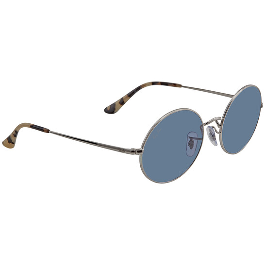 Ray-Ban Oval 1970 Unisex Azure/Blue Gradient Round Sunglasses