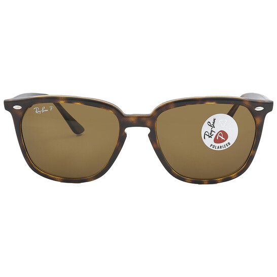 Ray-Ban Polarized Brown Square Unisex Sunglasses RB4362 710  display picture 2