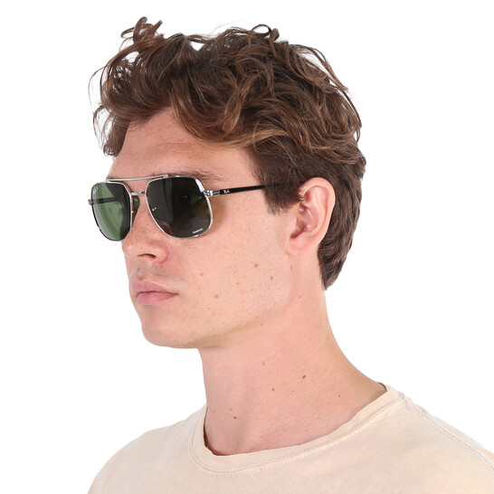 Ray-Ban Polarized Dark Green Square Unisex Sunglasses RB3699 003