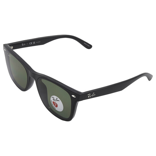 Ray Ban Polarized Dark Green Square Unisex Sunglasses RB4420 601/9A 65 - 546x546 Image #5