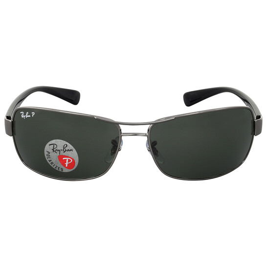 Ray-Ban Polarized Green Classic G-15 Rectangular Men's