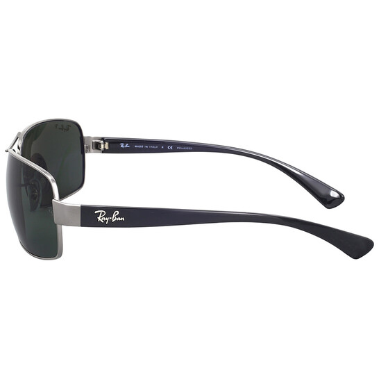 Ray-Ban Polarized Green Classic G-15 Rectangular Men's