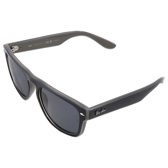 Ray-Ban Polarized Grey Square Unisex Sunglasses RB4407