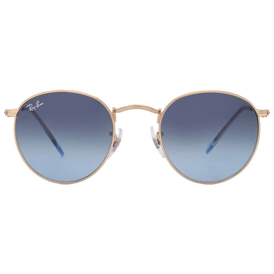 Blue Flash Lenses Rb3447 Blue Polarized Ray-Ban Round Metal Blue