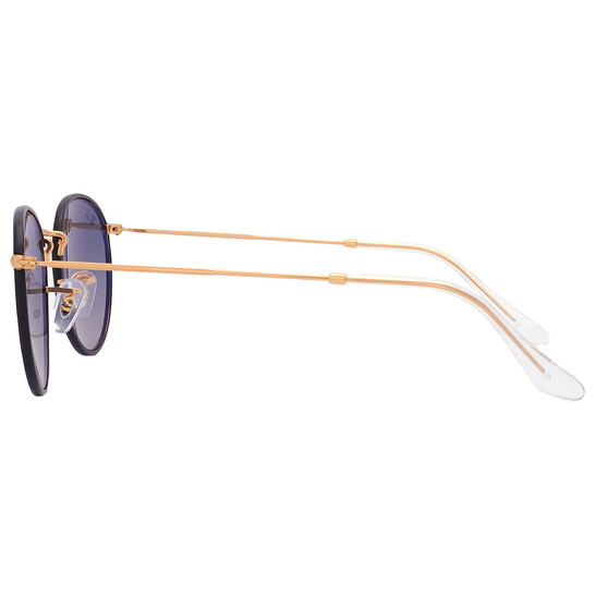 RB ROUND METAL LEGEND GOLD Sunglasses in Silver and Dark Grey