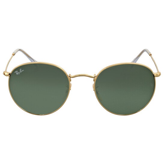 Ray-Ban Round Metal Green Classic Unisex Sunglasses RB3447 001 53