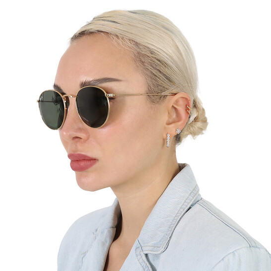 Ray-Ban Round Metal Green Classic Unisex Sunglasses RB3447 001 53