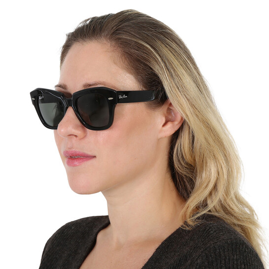 小物 Ray-Ban STATE STREET RB2186 901/58 49 Ray-Ban™ State Street RB2186 901/58 49 Black Sunglasses