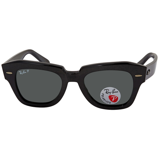 小物 Ray-Ban STATE STREET RB2186 901/58 49 Ray-Ban™ State Street RB2186 901/58 49 Black Sunglasses