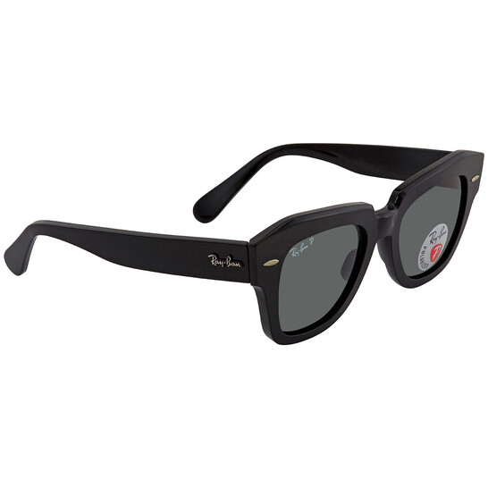 小物 Ray-Ban STATE STREET RB2186 901/58 49 Ray-Ban™ State Street RB2186 901/58 49 Black Sunglasses