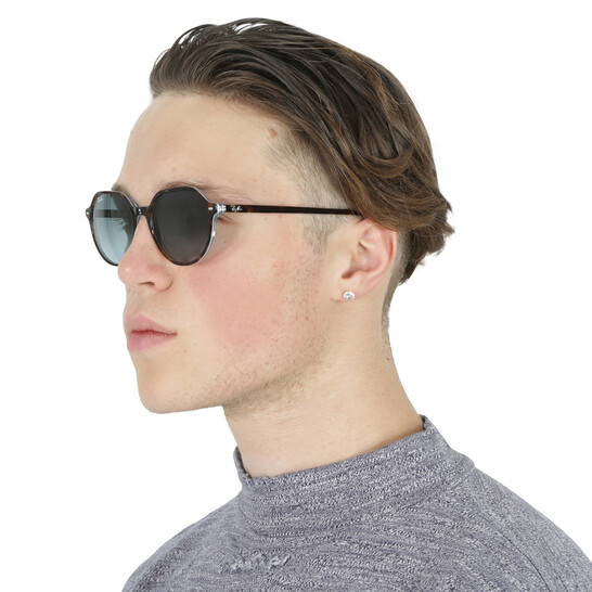 Ray-Banサングラス　RB2195　thalia　ブラック　3角　即日発送 Ray-Ban RB2195 Thalia S (53 - 18) with Blue lenses and Brown