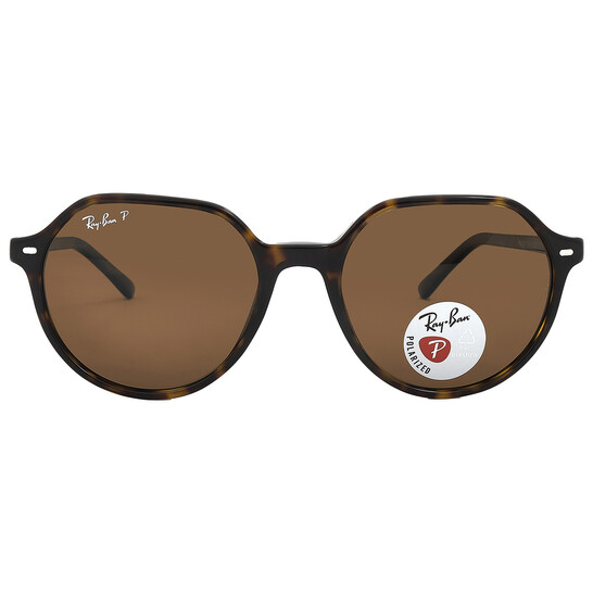 Ray-Ban Thalia Polarized Brown Geometric Unisex Sunglasses Ray-Ban Thalia Polarized Brown Geometric Unisex Sunglasses