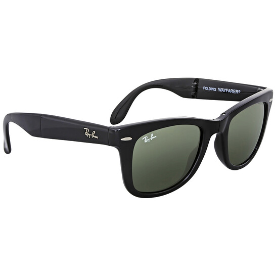 折り畳み　Ray-Ban WAYFARER FOLDING WAYFARER FOLDING CLASSIC Sunglasses in Black and G-15 Green
