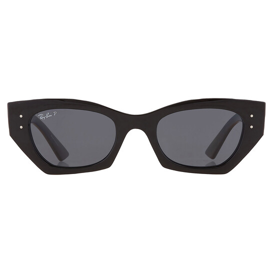 Rayannna（オラフ) Ray-Ban Zena Bio Based Polarized Dark Grey Irregular Unisex