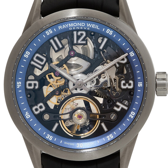 スポーツ FULLTIMEeBAYER SIMON LIMITED 500 Raymond Weil Freelancer Automatic Blue Dial Men's Watch 2785