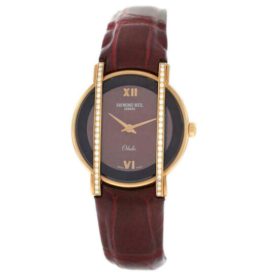 Raymond Weil Othello Quartz Diamond Brown Dial Ladies Watch 12021