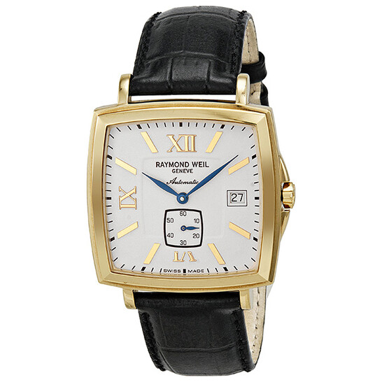 Raymond Weil Tradition Automatic Ivory Dial Gold-Plated Men's Watch  2836-P-00807