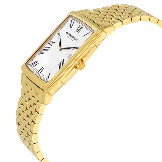 Raymond Weil Tradition White Dial Gold PVD Men's Watch 5456