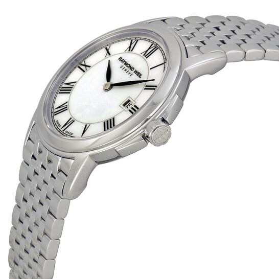 Raymond Weil Tradition White Mother of Pearl Dial Ladies Watch 5966-ST-00970 - 546x546 Image #2