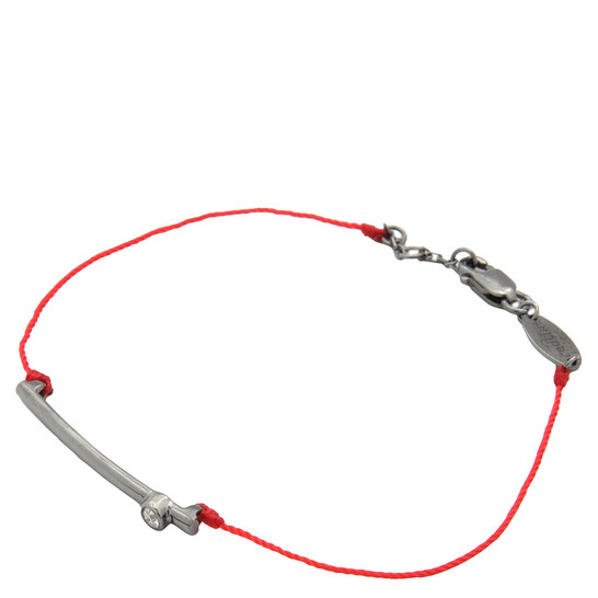Redline Tube Round Diamond String Bracelet, Size cm 6B