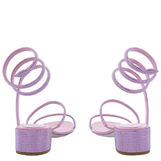 Rene Caovilla Cleo Crystal-Embellished Sandals, Brand Size