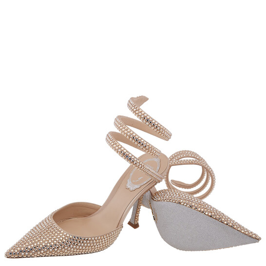 René Caovilla ゴールド スネークサンダル 381/2 René Caovilla ゴールド スネークサンダル 381/2 René Caovilla