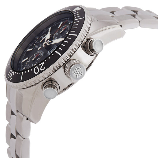 Revue Thommen Diver Chronograph Automatic Black Dial Men's Watch