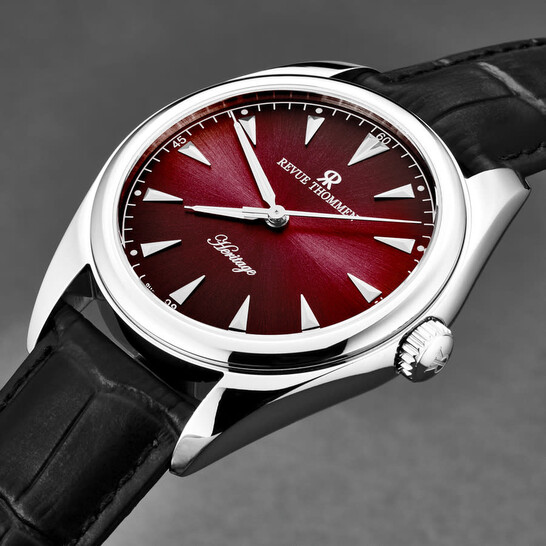 Revue Thommen Heritage Automatic Red Dial Men's Watch 21010.2536