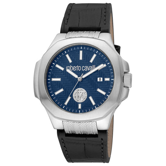 Roberto Cavalli Fashion Watch Quartz Blue Dial Men's Watch