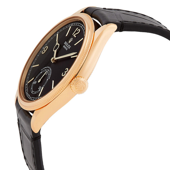 Rolex 1908 Black Dial Unisex Watch 52508-0002 - Watches, 1908