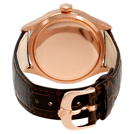 Rolex Cellini Black Dial 18K Rose Gold Automatic Men's Watch 50515BKSBRL - 546x546 Image #3