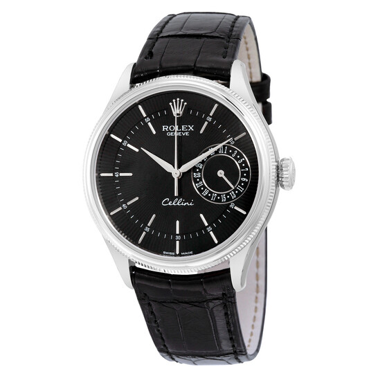 Rolex Cellini Date Black Dial 18kt White Gold Men's Watch 50519BKSBKL Rolex Cellini Date Black Dial 18kt White Gold Men's Watch 50519BKSBKL - 546x546