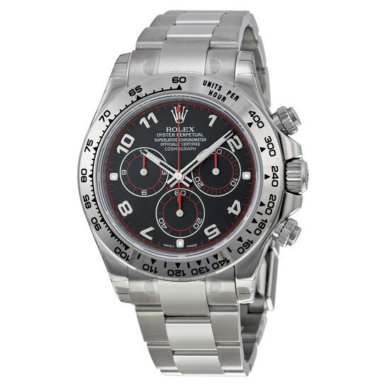 Rolex Cosmograph Daytona Black Dial 18K White Gold Oyster
