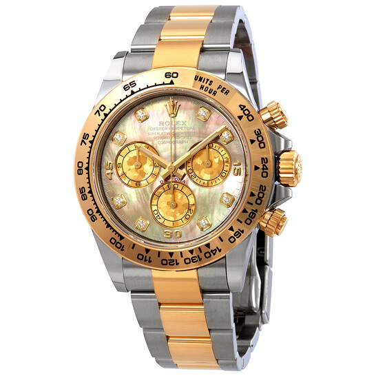 Rolex Cosmograph Daytona Black Mother Of Pearl Diamond Dial