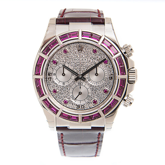 TOM38+34 Bonhams : ROLEX. AN IMPRESSIVE AND RARE 18K WHITE GOLD