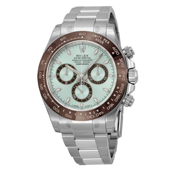 Rolex Cosmograph Daytona Ice Blue Dial Platinum Oyster Bracelet Automatic  Men's Watch 116506IBLSO