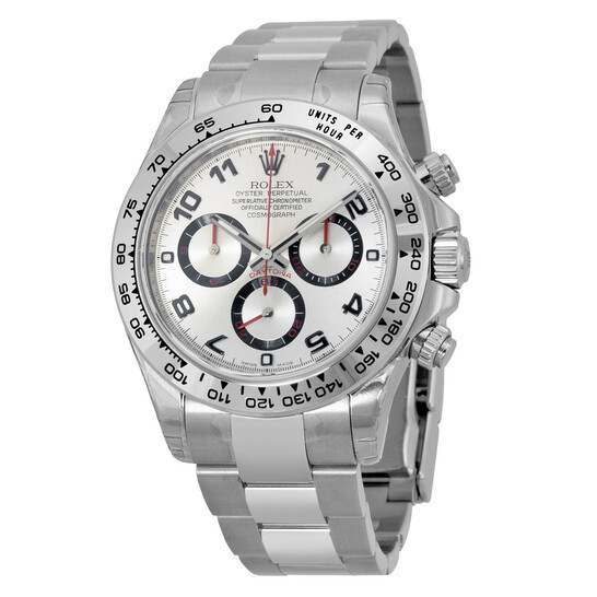 Rolex Cosmograph Daytona Silver Dial 18K White Gold Oyster Bracelet Automatic Men's Watch 116509SAO - 546x546