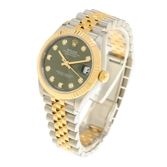 Rolex Datejust 31 Olive Green Diamond Dial Automatic Ladies Steel and 18kt Yellow Gold Jubilee Watch 278273GNDJ Rolex Datejust 31 Olive Green Diamond Dial Automatic Ladies Steel and 18kt Yellow Gold Jubilee Watch 278273GNDJ - 546x546 Image #4