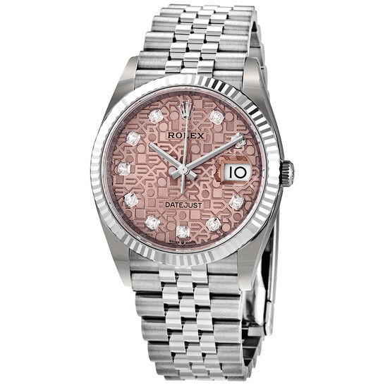 Rolex Datejust 36 Diamond Pink Jubilee Dial Ladies Watch 126234PJDJ Rolex Datejust 36 Diamond Pink Jubilee Dial Ladies Watch 126234PJDJ - 546x546