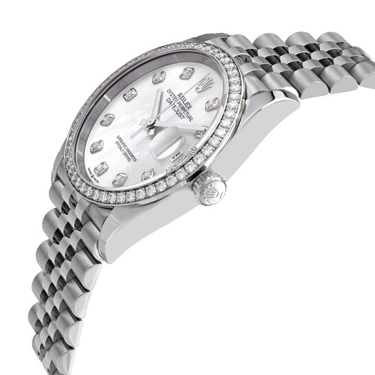 Rolex Datejust 36 Mother of Pearl Diamond Dial Automatic Unisex Jubilee Watch 126284MDJ - 546x546 Image #2