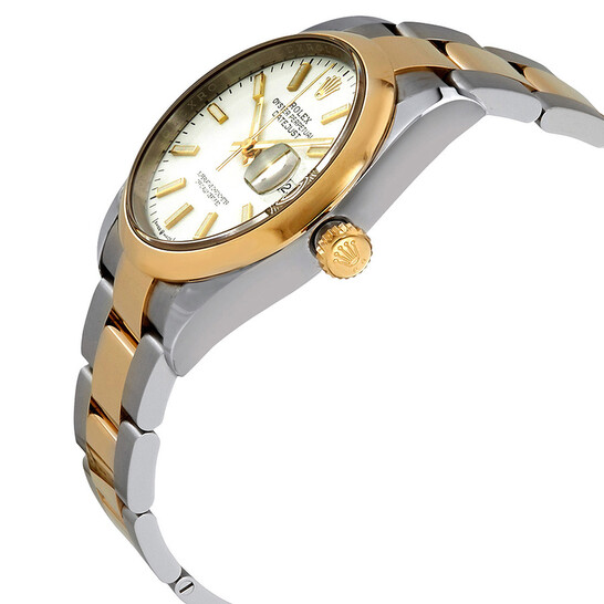 Rolex Datejust 36 White Dial Automatic Men's Steel and 18k