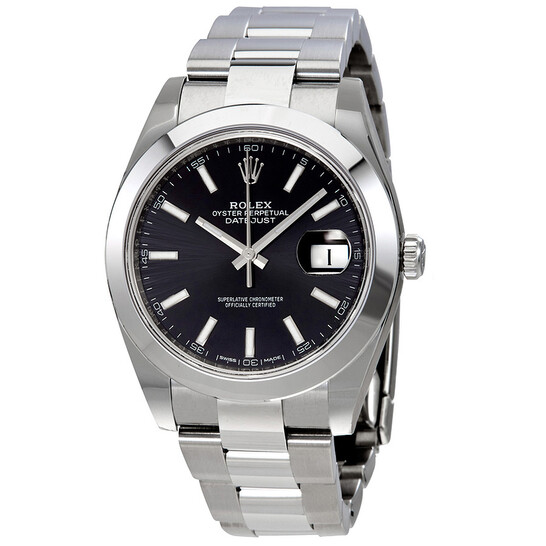 Rolex Datejust 41 Black Dial Automatic Stainless Steel Men's Watch