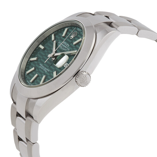 Rolex Datejust 41 Mint Green Fluted Motif Dial Automatic