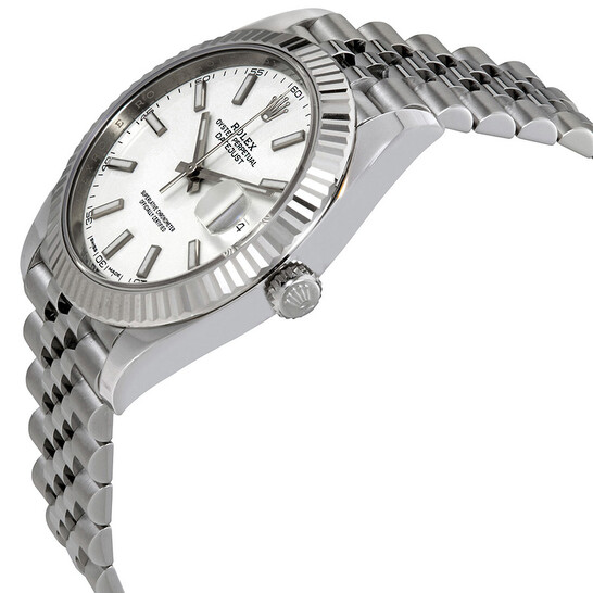 Rolex Datejust 41 White Dial Automatic Men's Watch 126334WSJ