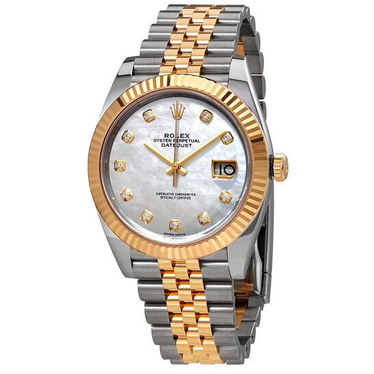 たゆたう Rolex Datejust 126334 White Mother of Pearl Dial, 41.0 mm