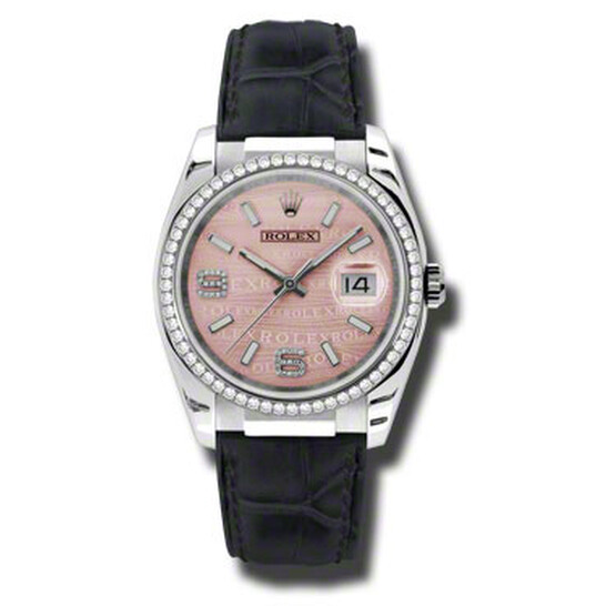 Rolex Datejust Pink Wave Dial Diamond Automatic Ladies Watch 116189PWDAL Rolex Datejust Pink Wave Dial Diamond Automatic Ladies Watch 116189PWDAL - 546x546