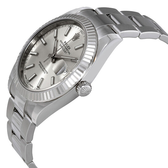 Rolex Datejust Silver Dial Automatic Men's Oyster Watch 126334SSO - 546x546 Image #2