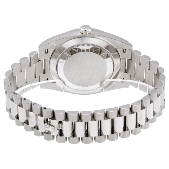Rolex Day-Date 40 Dark Rhodium Stripe Motif Dial 18K White Gold President Automatic Men's Watch 228239RSSP - 546x546 Image #3