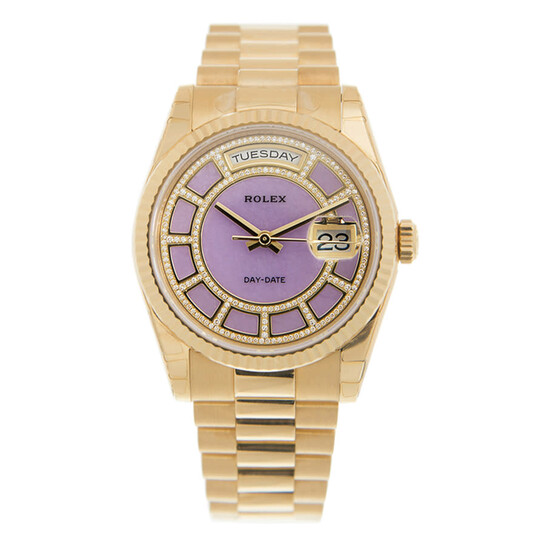 ❣️蘭❣️ Rolex Day-Date Diamond Purple Dial Ladies Watch 118238 LDP